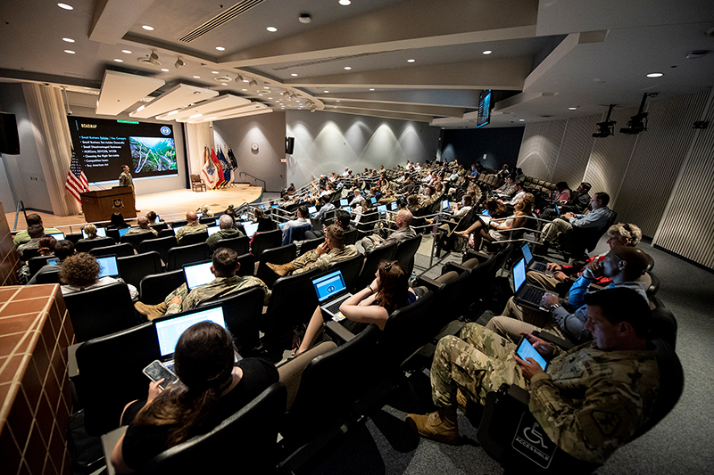 Students listening to lecture